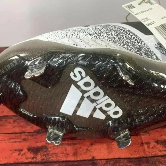 adidas ICON 6 Bounce ECP Metal Baseball Cleats EH2378 Mens Size 11.5 Black White main image 5